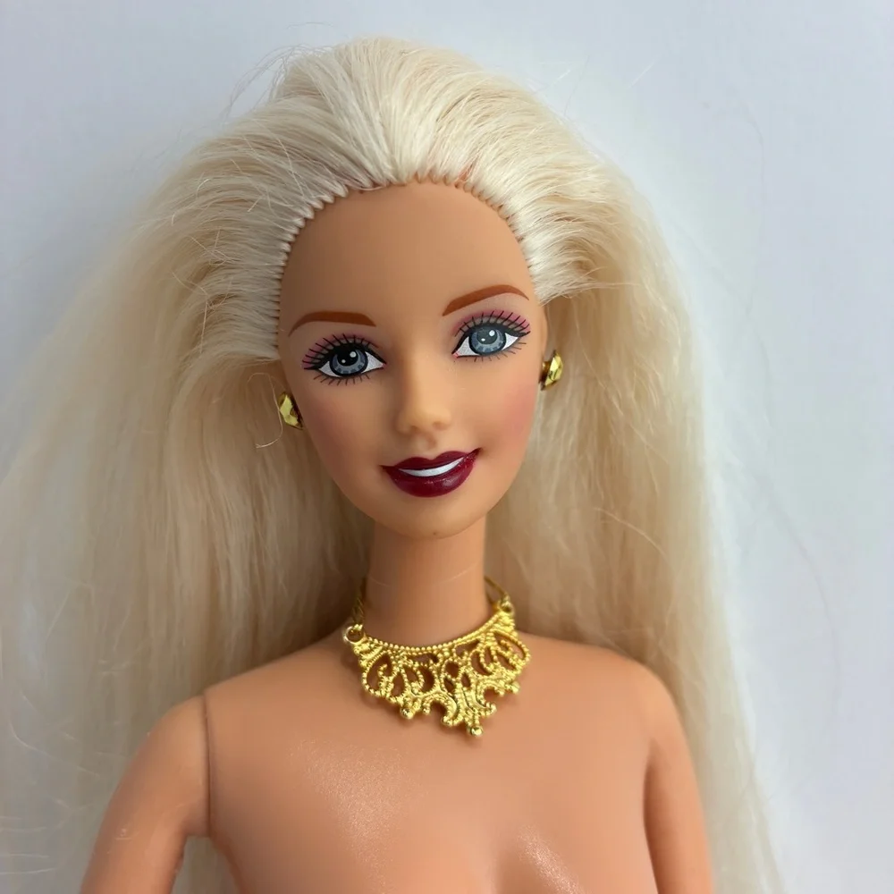Barbie Doll CEO Face Blonde Hair Gold Accessories - Y2K New Year Holiday Release